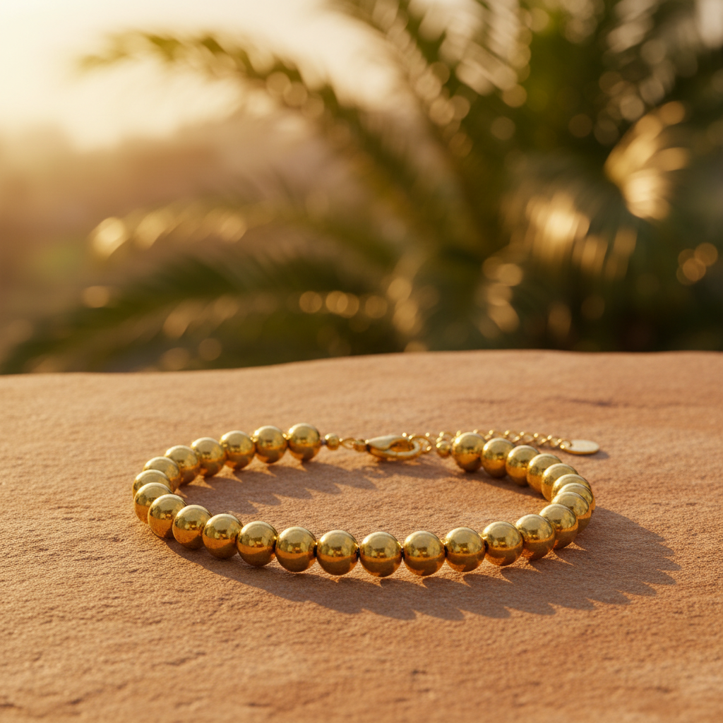 Golden Hour Beaded Bracelet – Tropical Setting