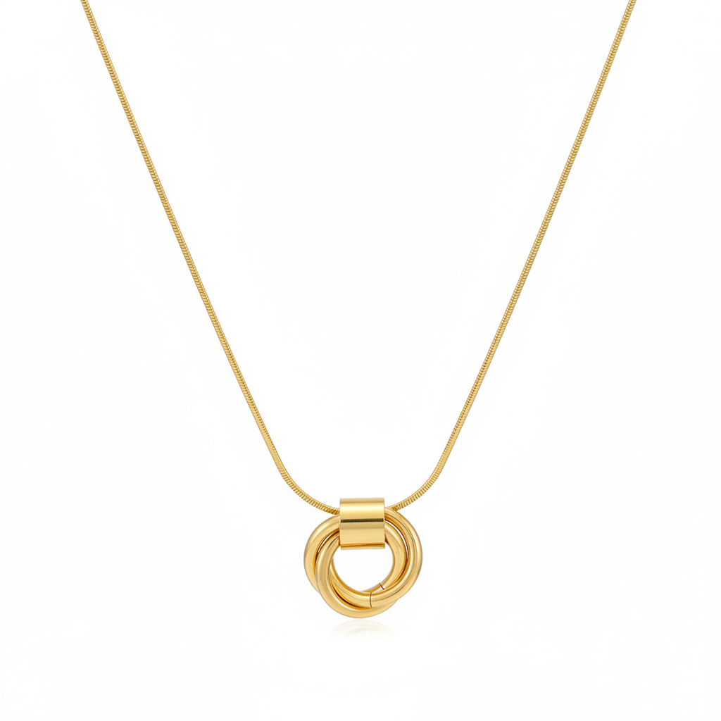 Aurelle Cercle Necklace - flat lay