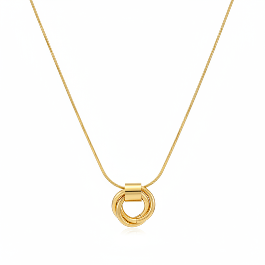 Aurelle Cercle Necklace - flat lay